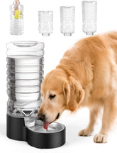 heouvo black dispenser front view showing stable base and full tank, promotes steady hydration
