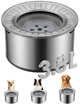Heouvo front view gray bowl showing no-spill lid and capacity benefit
