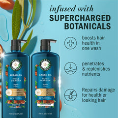 Herbal Essences close-up label and lid detail highlighting natural ingredients