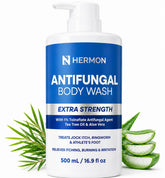 Hermon front packaging showing bottle and clear benefit of antifungal care