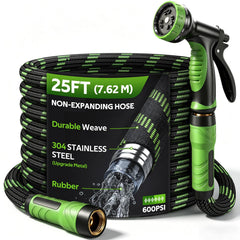 HEYRSUN front packaging showing 25 ft hose, clear product information and benefit