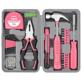 Hi-Spec front packaging showing compact pink toolkit and portability benefits