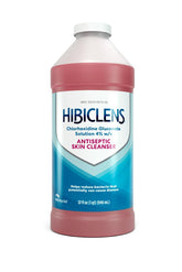 Hibiclens front label on 32 oz bottle showing product identity and volume benefit