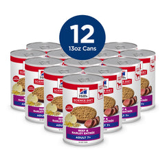 Hill's Science Diet gravy and beef pieces detail promoting easy digestion