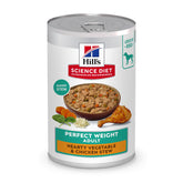 Hill's Science Diet front can view showing product branding and weight benefit