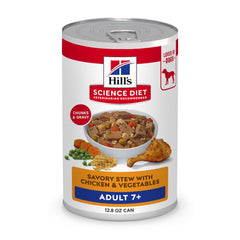 Hill's Science Diet front can showing senior formula for easy identification and trust
