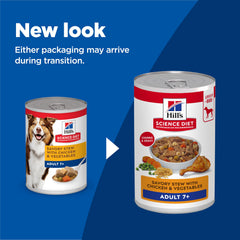 Hill's Science Diet open can with gravy promoting appetizing moisture for picky eaters