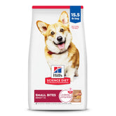 Hill's Science Diet front pack showing lamb small bites, clear product branding and benefit