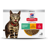 Hill's Science Diet front packaging shows variety pack and weight-management benefit