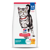 Hill's Science Diet front packaging showing brand and indoor formula benefits