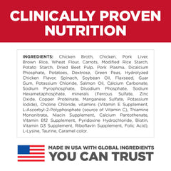 Hill's Science Diet chicken and vegetable ingredients highlighting natural ingredients benefit taste