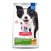 hill's Science Diet front packaging showing senior vitality benefits