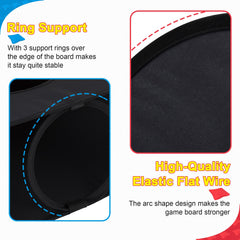 Himal toss bags and carrying case laid out for easy transport and storage