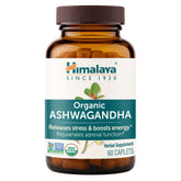 Himalaya front packaging view showing organic ashwagandha benefits