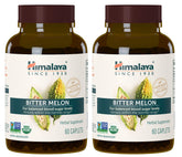 Himalaya front packaging showing organic bitter melon two-pack and benefits