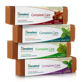 Himalaya front packaging showing four herbal toothpaste tubes for everyday cleansing