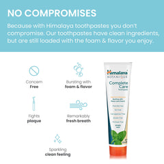 Himalaya neem and pomegranate ingredients highlighting gum support