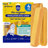 Himalayan Dog Chew front packaging shows natural yak cheese chews and product benefits