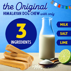 Himalayan Dog Chew texture edge detail shows dense cured cheese and durable bite surface