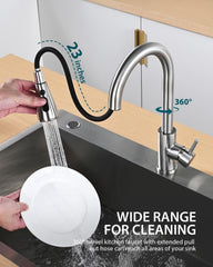 Hiqufet close-up of brushed finish highlighting corrosion resistance and easy cleaning