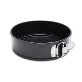 HIWARE front view of 9 inch springform pan shows sleek nonstick finish and capacity benefit