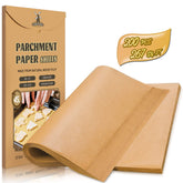 HIWARE front box packaging showing 200 precut parchment sheets and easy access