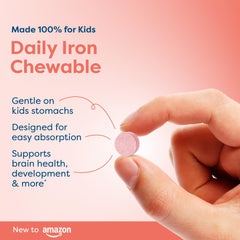HIYA close-up of a chewable tablet showing smooth texture and gentle formulation benefit