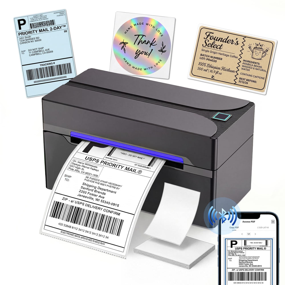 HKHKPI front view of printer showing compact design and easy setup benefit