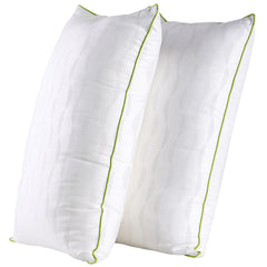 HKYLRAN front view of king pillows shows plush look and easy setup