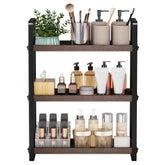 HNRLOY front view of counter organizer showing tidy storage benefit