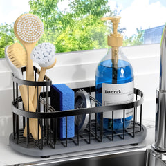 HOKEMOM front view sink caddy showing compact organized storage benefit