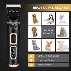 HOLDOG clippers held in hand highlighting ergonomic grip for steady, comfortable use