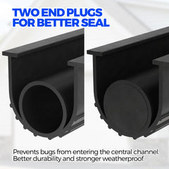 Holikme end plug detail demonstrating secure fit and anti-shift benefit