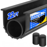 Holikme front view of seal installed showing clean threshold and water barrier