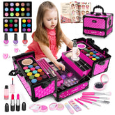 Hollyhi closed vanity case showing easy carry handle and compact storage benefit