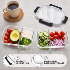 HOMBERKING close-up of molded divider highlighting separation benefit for portion control