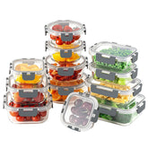 HOMBERKING front packaging showing full 24-piece glass set and organization benefit