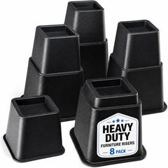 HOME IT front packaging showing 8-piece riser set and key benefits