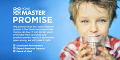 Home Master remineralization filter core showing mineral restoration benefits