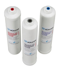 Home Master sediment filter close-up showing depth filtration for longer life