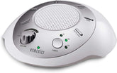 Homedics front view of silver device showing clean design and quick setup benefit