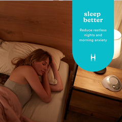 Homedics side controls with volume and timer buttons for easy customization benefit