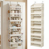 HOMELUX THEORY front view showing six ivory pockets and organized storage benefit