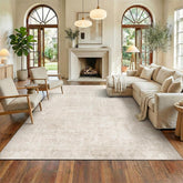 Homemate front view of 8x10 vintage rug showing overall design and style benefit