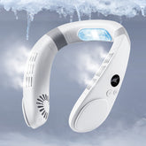 HomePlus front view of neck fan showing shape and vents for portable cooling benefit