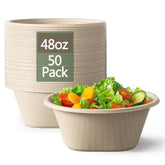 Homestockplus front view of 48 oz bowl showing durable rim and capacity benefit