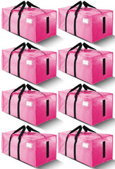 HOMESURE front view of pink 24-gallon tote showing capacity and color benefit