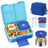 HOMETALL front view of complete bento set showing jar and bag for easy packing