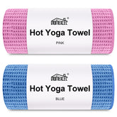 HOMEXCEL front view of two-pack towels showing compact packaging and portability