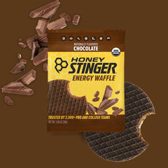 Honey Stinger stacked waffles illustrating convenient portioning for workouts